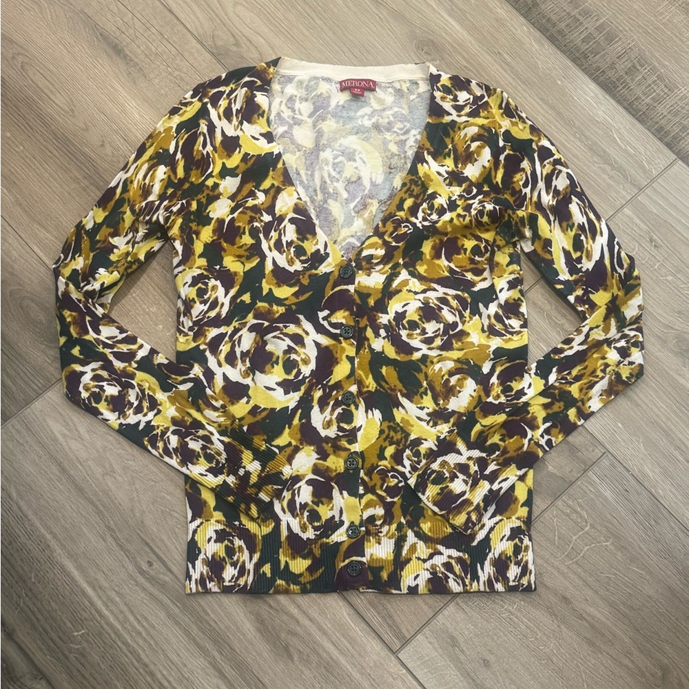 Merona - Floral V-Neck Cardigan